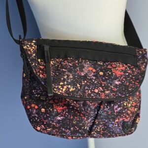 Lululemon  Black  Multicolor Crossbody Bag